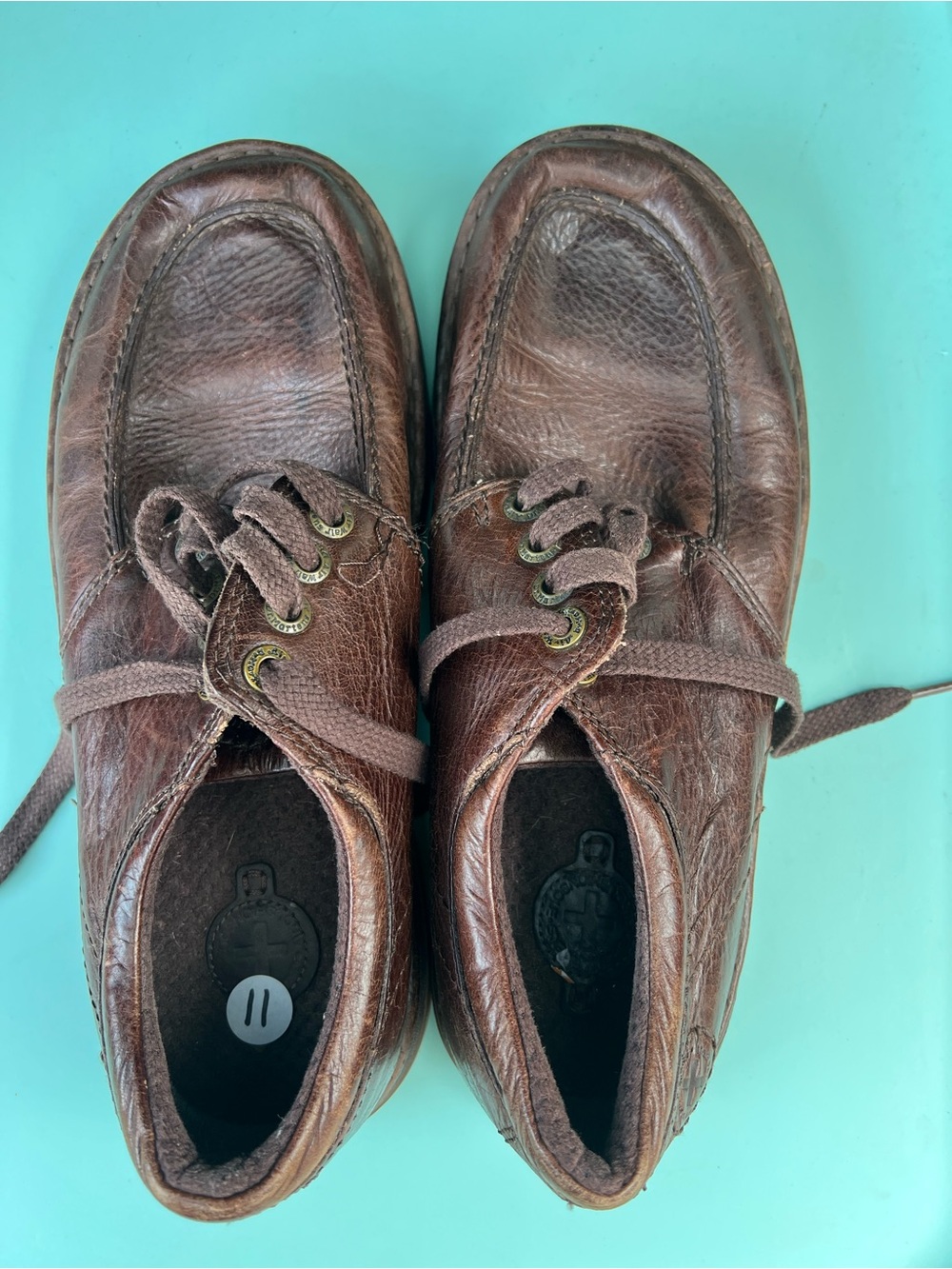 Dr. Martens Brown Leather Lace-Up Loafers
